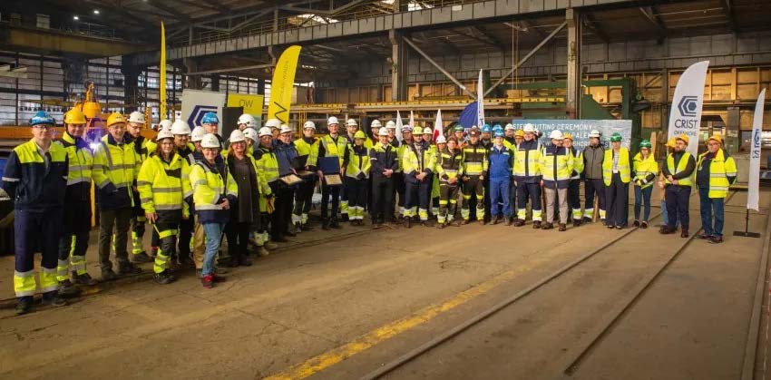 CRIST Offshore – ceremonia pierwszego cięcia stali (BC-Wind)
