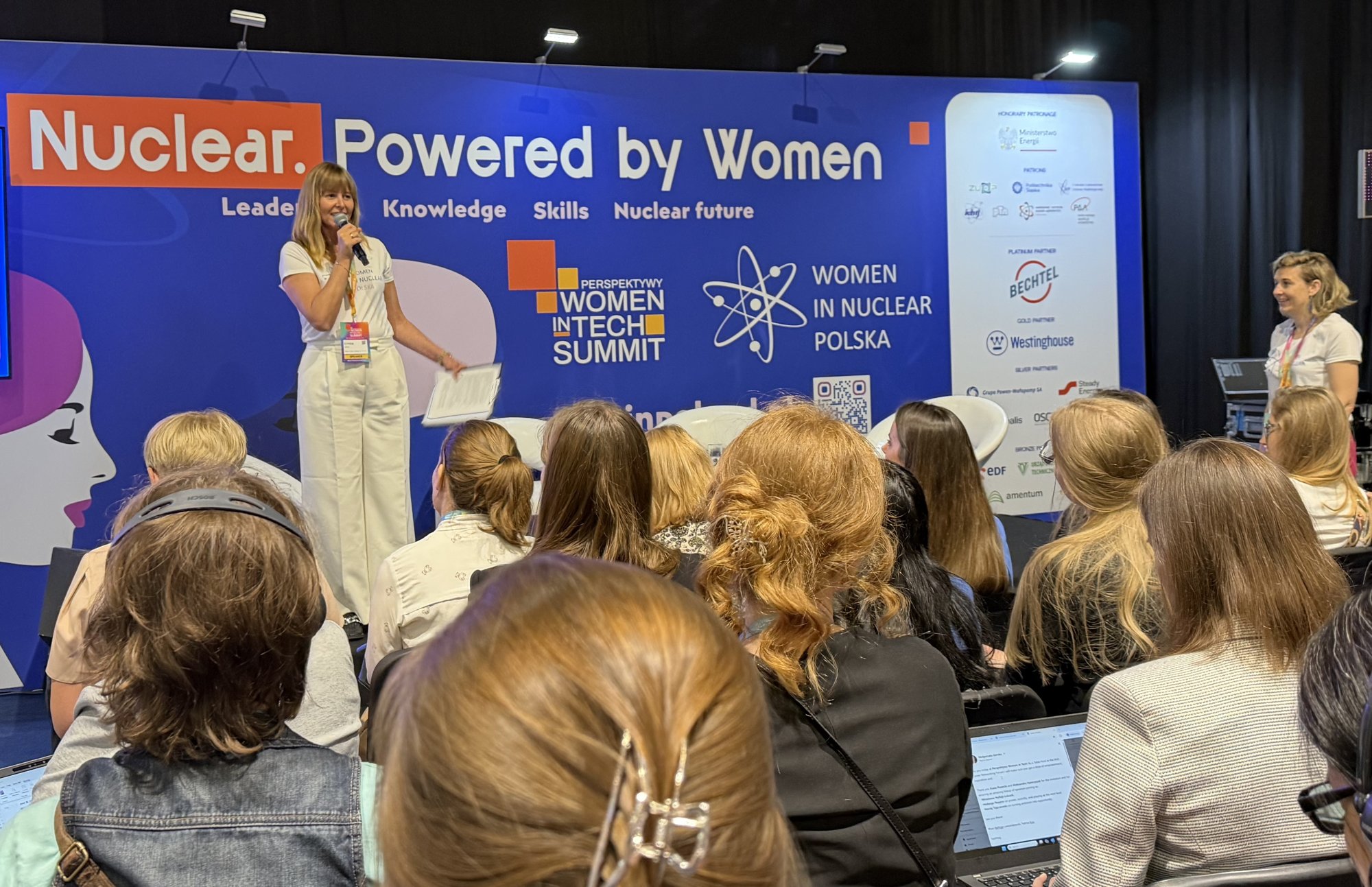 Strefa "Nuclear Zone" zorganizowana przez stowarzyszenie Women in Nuclear w trakcie Perspektywy Women in Tech Summit 2026
