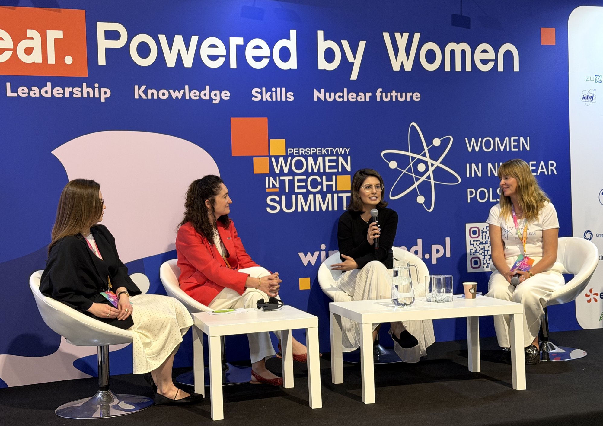 Strefa "Nuclear Zone" zorganizowana przez stowarzyszenie Women in Nuclear w trakcie Perspektywy Women in Tech Summit 2026